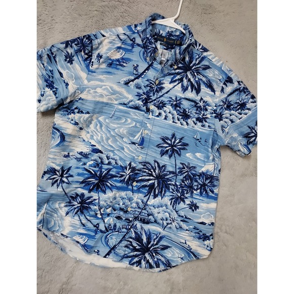 Polo Ralph Lauren Other - Polo Ralph Lauren Shirt Mens Large Classic Tropical Palm Tree Hawaiian Sailing L